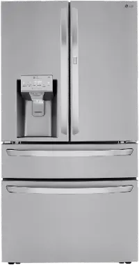 LRMDC2306S LG 22.5 cu ft French Door in Door Refrigerator - Counter Depth Stainless Steel