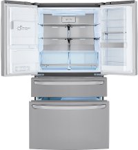 LRMDC2306S LG 36 Inch French Door in Door Smart Refrigerator with Craft Ice - Counter Depth, 22.5 cu. ft., Fingerprint Resistant Stainless Steel-2