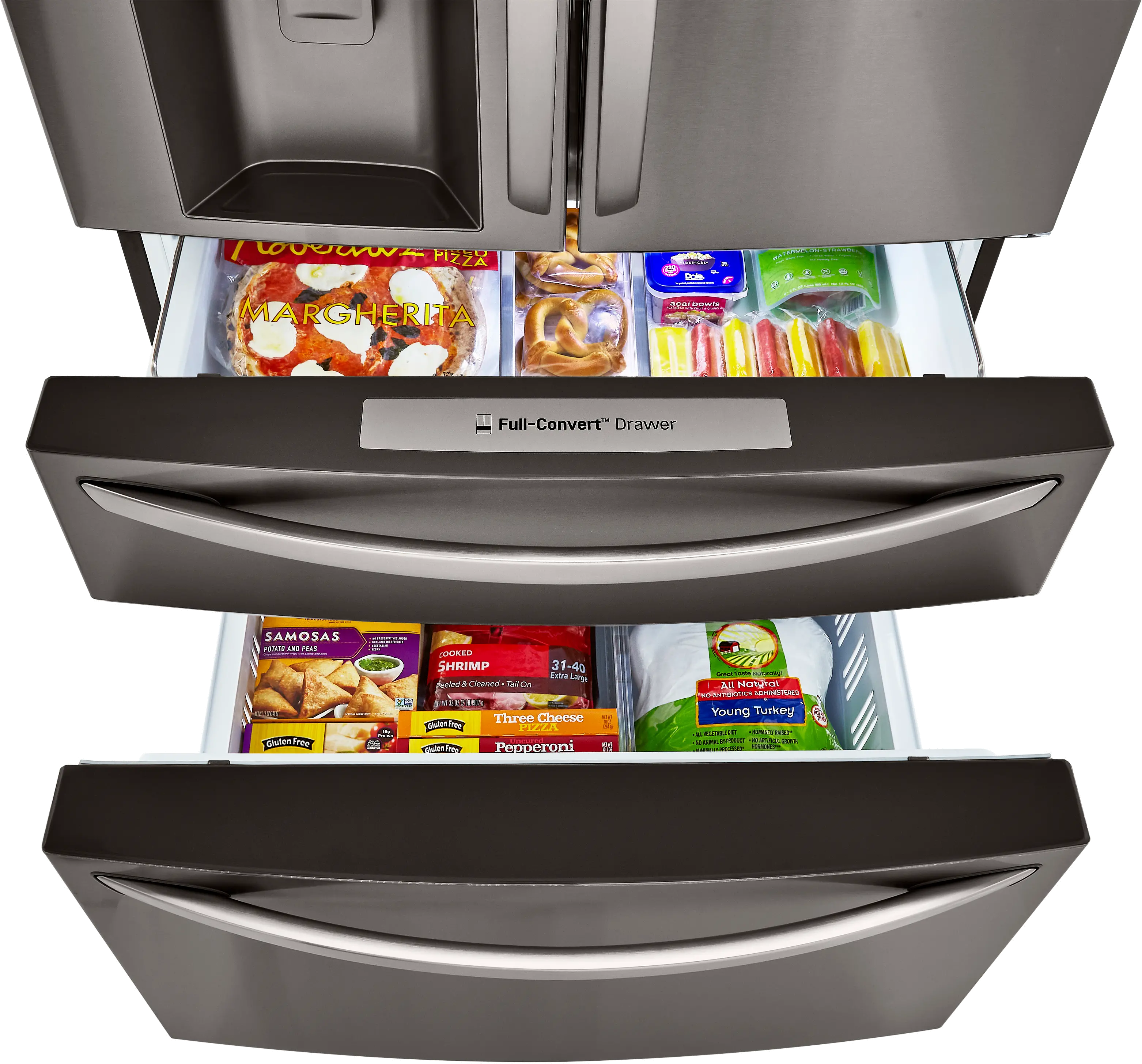 LRMDC2306D LG 22.5 cu ft French Door in Door Refrigerator - Counter Depth Black Stainless Steel-3
