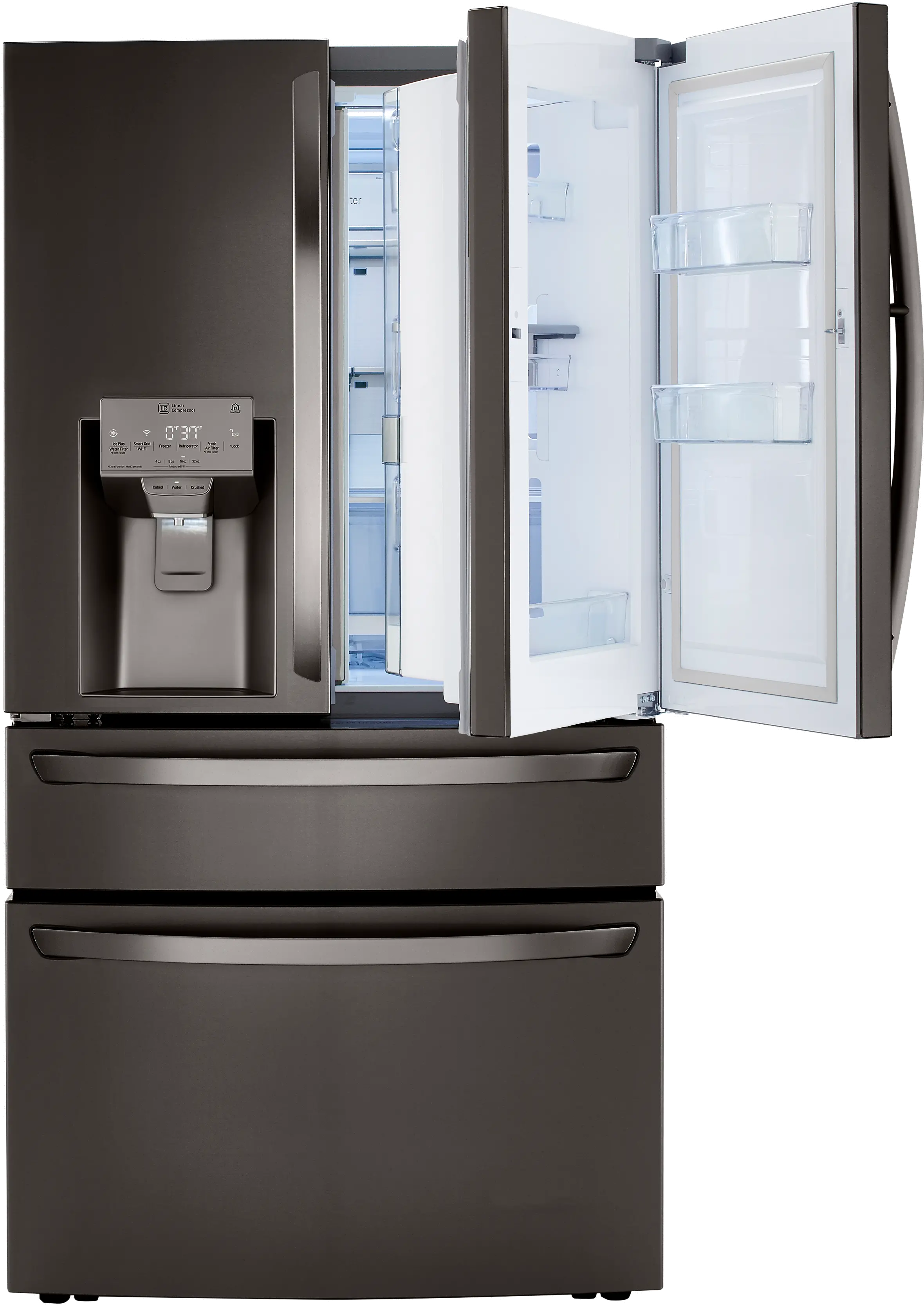 LRMDC2306D LG 22.5 cu ft French Door in Door Refrigerator - Counter Depth Black Stainless Steel-4