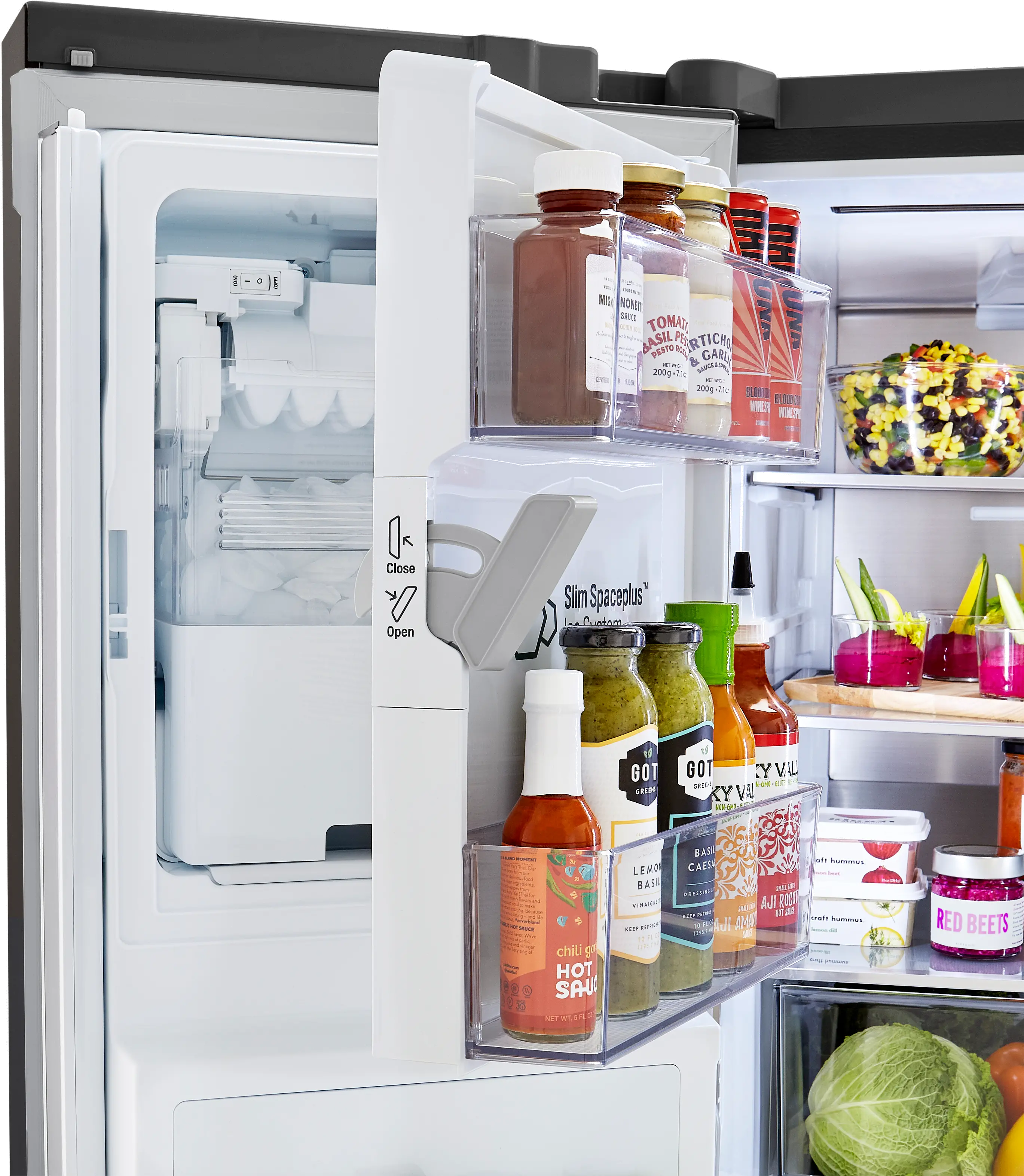 LRMDC2306D LG 22.5 cu ft French Door in Door Refrigerator - Counter Depth Black Stainless Steel-8