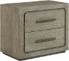 Modern Gray Oak Nightstand - Vancouver