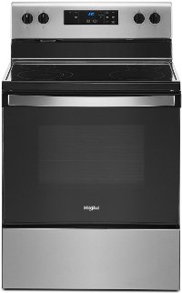 WFE320M0JS Whirlpool 30 Inch Electric Range - 5.3 cu. ft., Stainless Steel