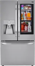 SRFVC2406S LG Studio Counter Depth French Door-in-Door Refrigerator - InstaView, Craft Ice, 36 Inch, 23.5 cu. ft., Fingerprint Resistant Stainless Steel