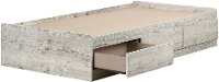 12715 Contemporary Seaside Pine Twin Storage Platform Bed - Navali-3