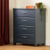 12724 Contemporary Blue Chest of Drawers - Asten