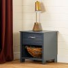 12725 Contemporary Blue Nightstand - Asten