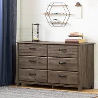 12730 Contemporary Fall Oak Dresser - Asten
