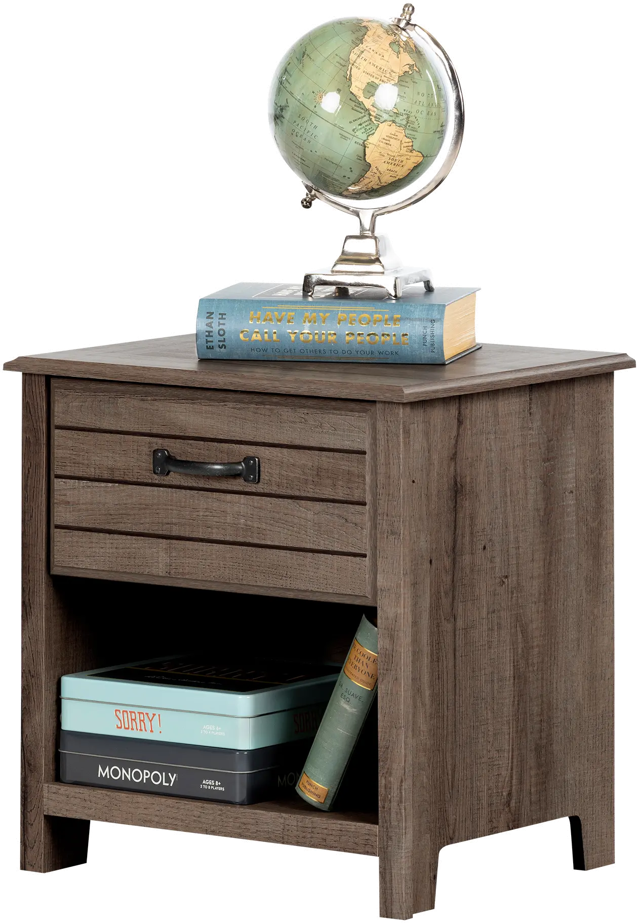 12732 Contemporary Fall Oak Nightstand - Asten-6