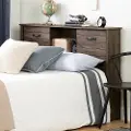 12735 Lensky Rustic Fall Oak Full Bookcase Headboard - South Shore