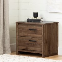 12746 Modern Natural Walnut Nightstand - Lensky