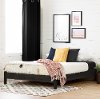 12749 Modern Gray Oak Queen Platform Bed - Lensky