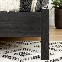 12749 Modern Gray Oak Queen Platform Bed - Lensky-2