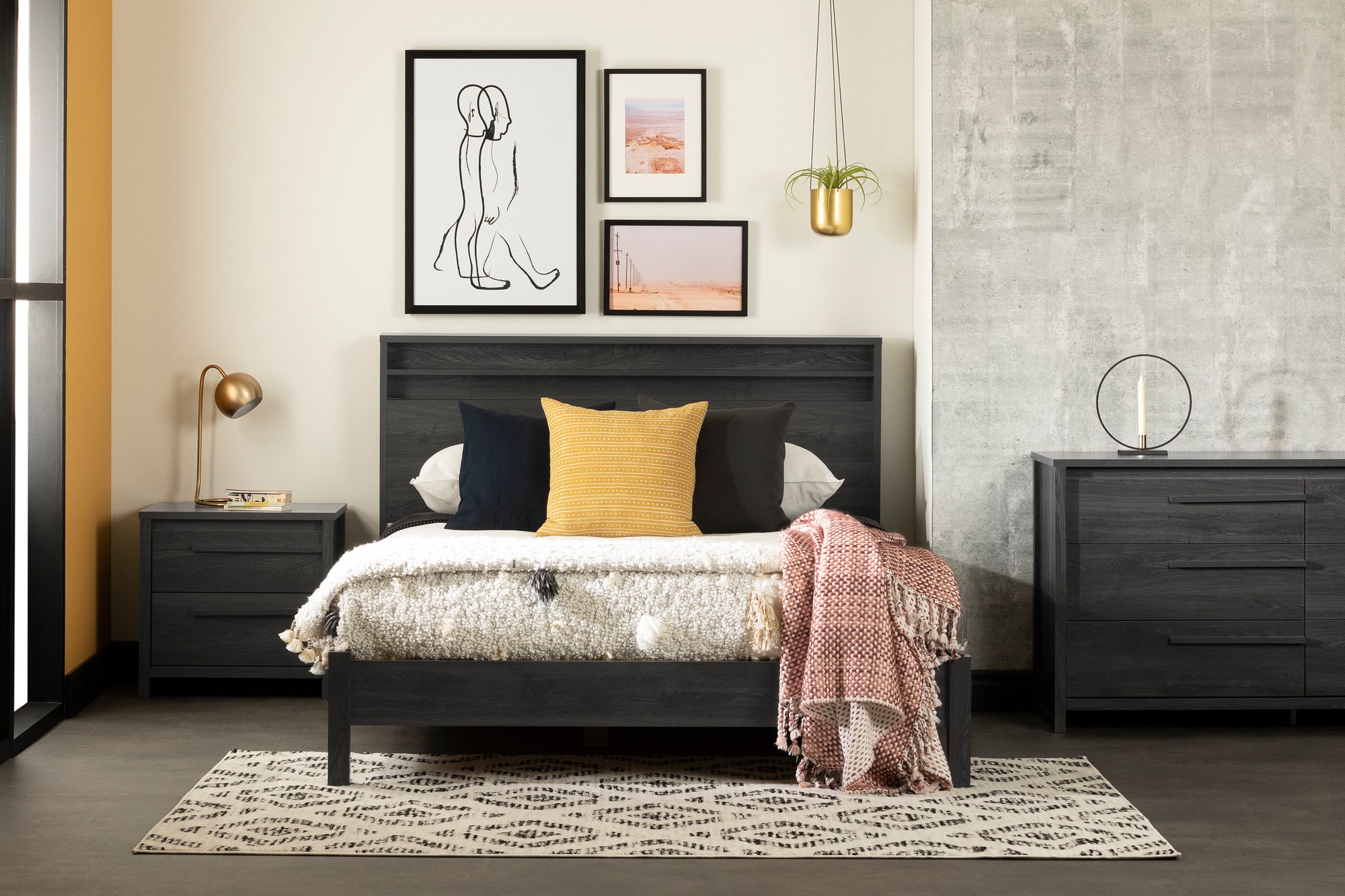 12750 Modern Gray Oak Dresser - Lensky-3
