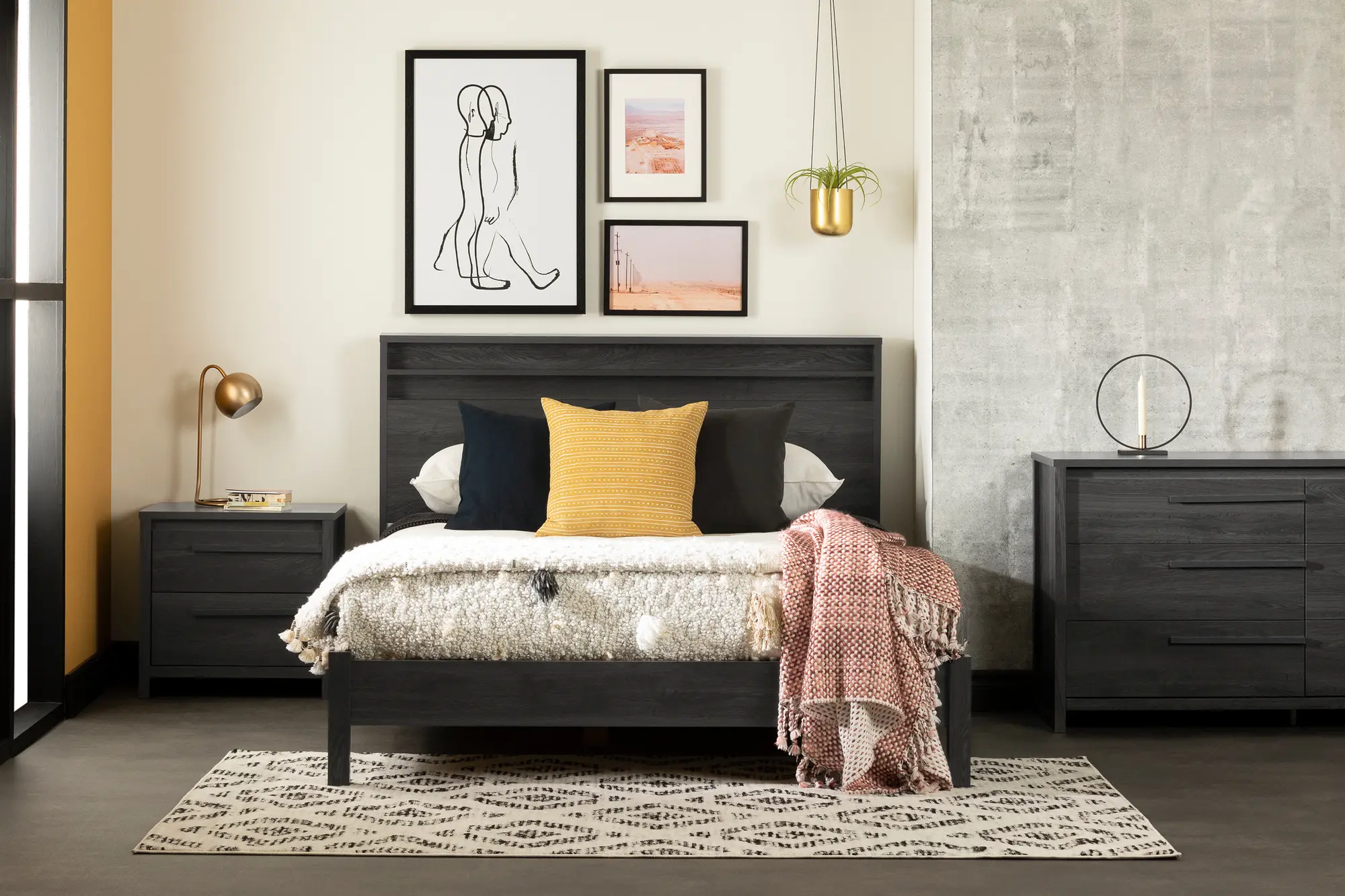 12750 Modern Gray Oak Dresser - Lensky-3