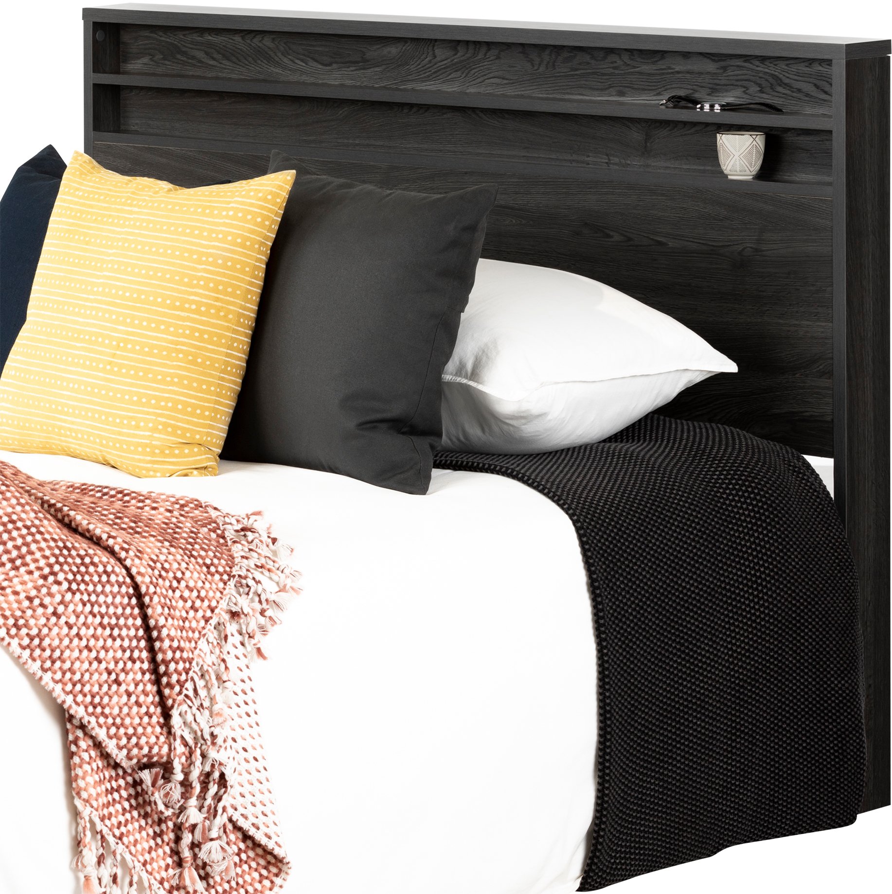 12753 Modern Gray Oak Full-Queen Headboard - Lensky-2