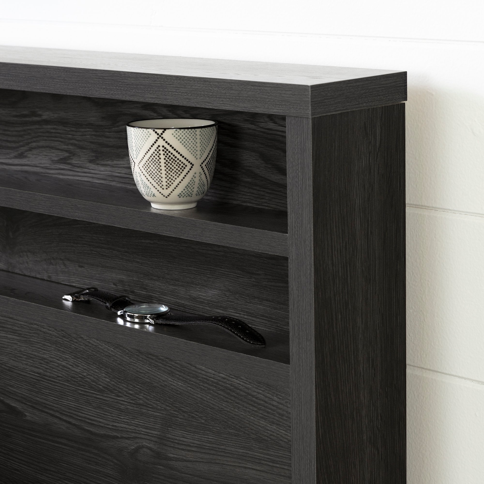 12753 Modern Gray Oak Full-Queen Headboard - Lensky-3