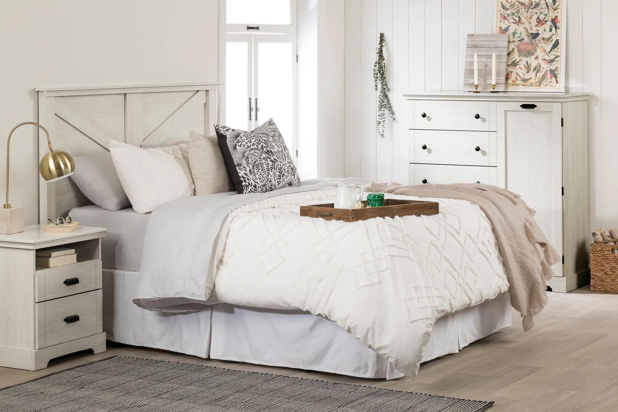 12757 Cottage Winter Oak White Nightstand - Lilak-6