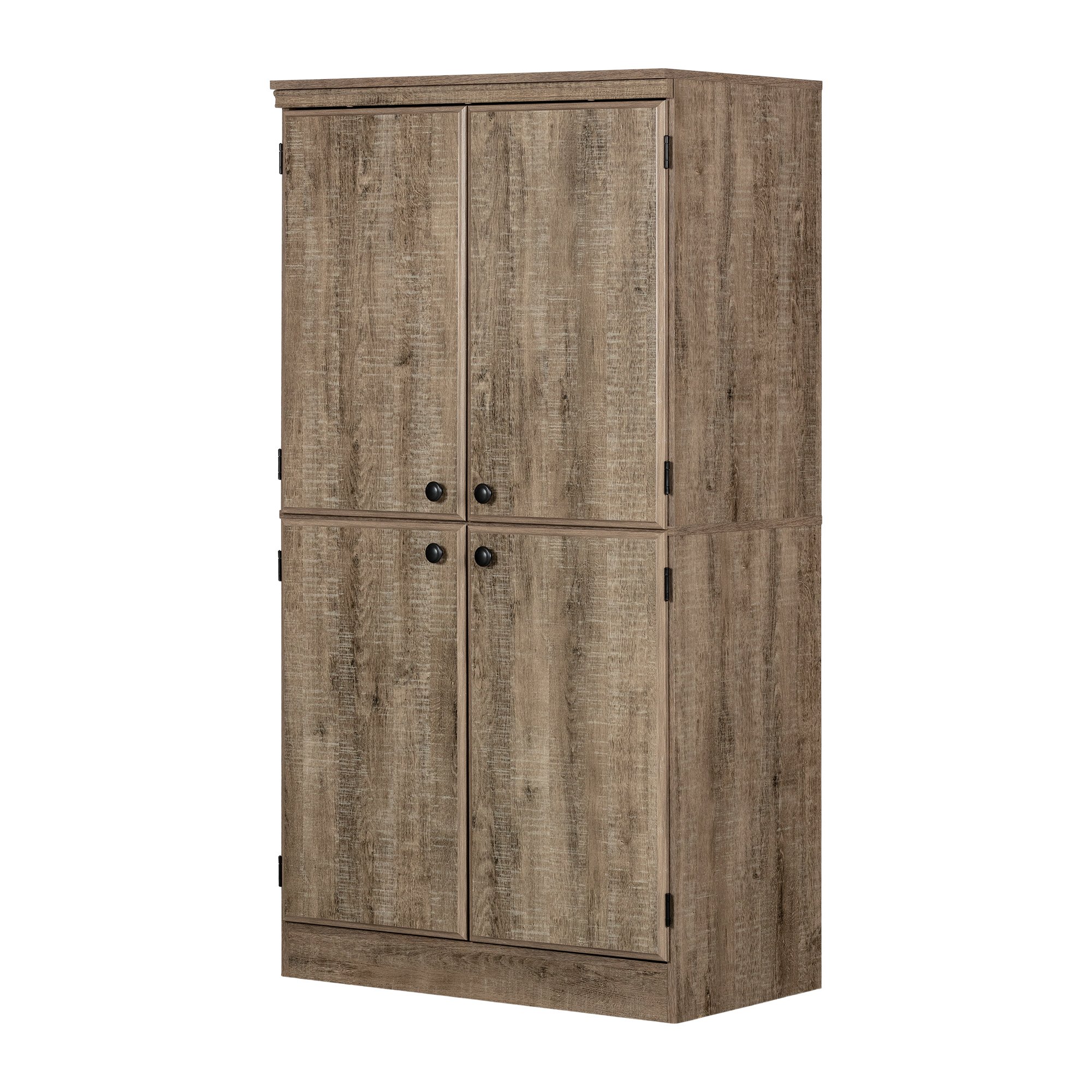 12949 Weathered Oak 4-Door Storage Cabinet - Morgan-6