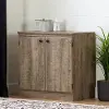12950 Morgan Weathered Oak Small 2-Door Storage Cabinet