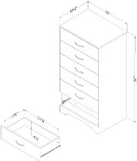 12951 Contemporary Gray Oak Lingerie Chest - Step One-7