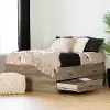 12953 Weathered Oak Full Storage Bed with 4 Drawers - South Shore