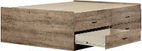 12953 Weathered Oak Full Storage Bed with 4 Drawers - Step One-5