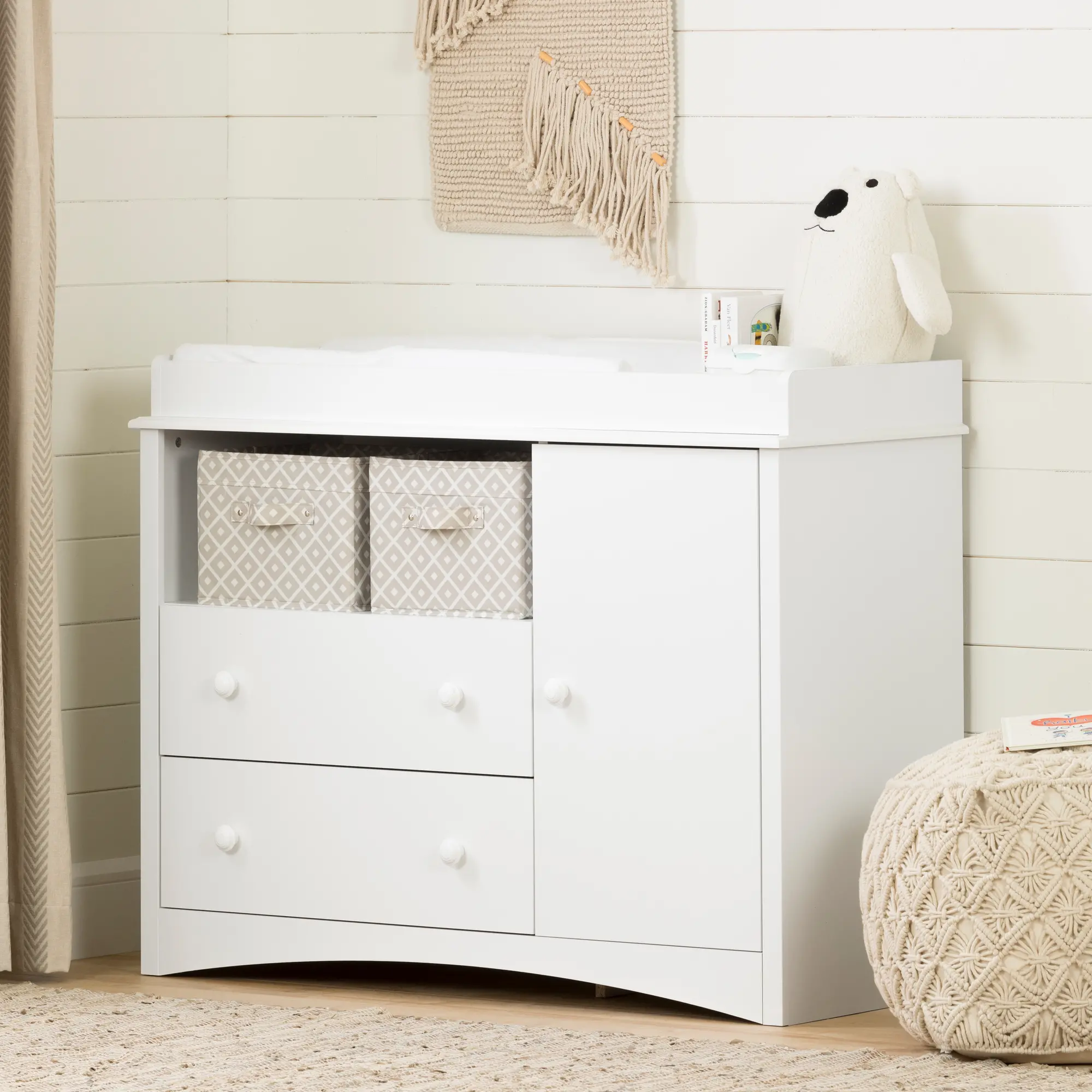 2280331 Classic White Changing Table - Peek-a-Boo-1
