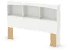 3160079 Step One White Full Bookcase Headboard - South Shore