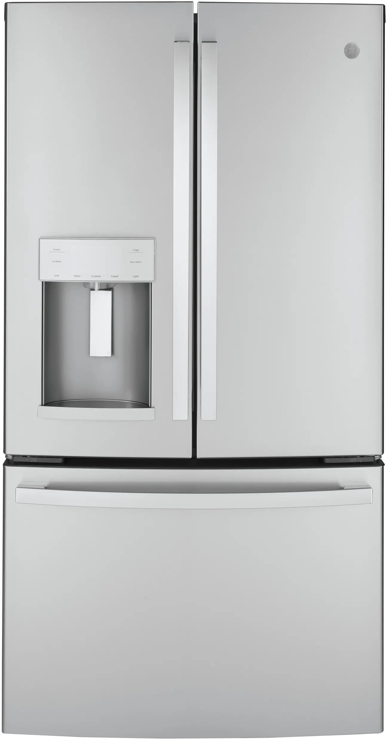 GYE22GYNFS GE 22.08 cu ft French Door Refrigerator - Counter Depth Stainless Steel-1