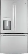 GYE22GYNFS GE 22.08 cu ft French Door Refrigerator - Counter Depth Stainless Steel