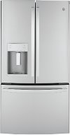 GYE22GYNFS GE 36 Inch French Door Smart Refrigerator - 22.08 cu. ft. Counter Depth, Fingerprint Resistant Stainless Steel