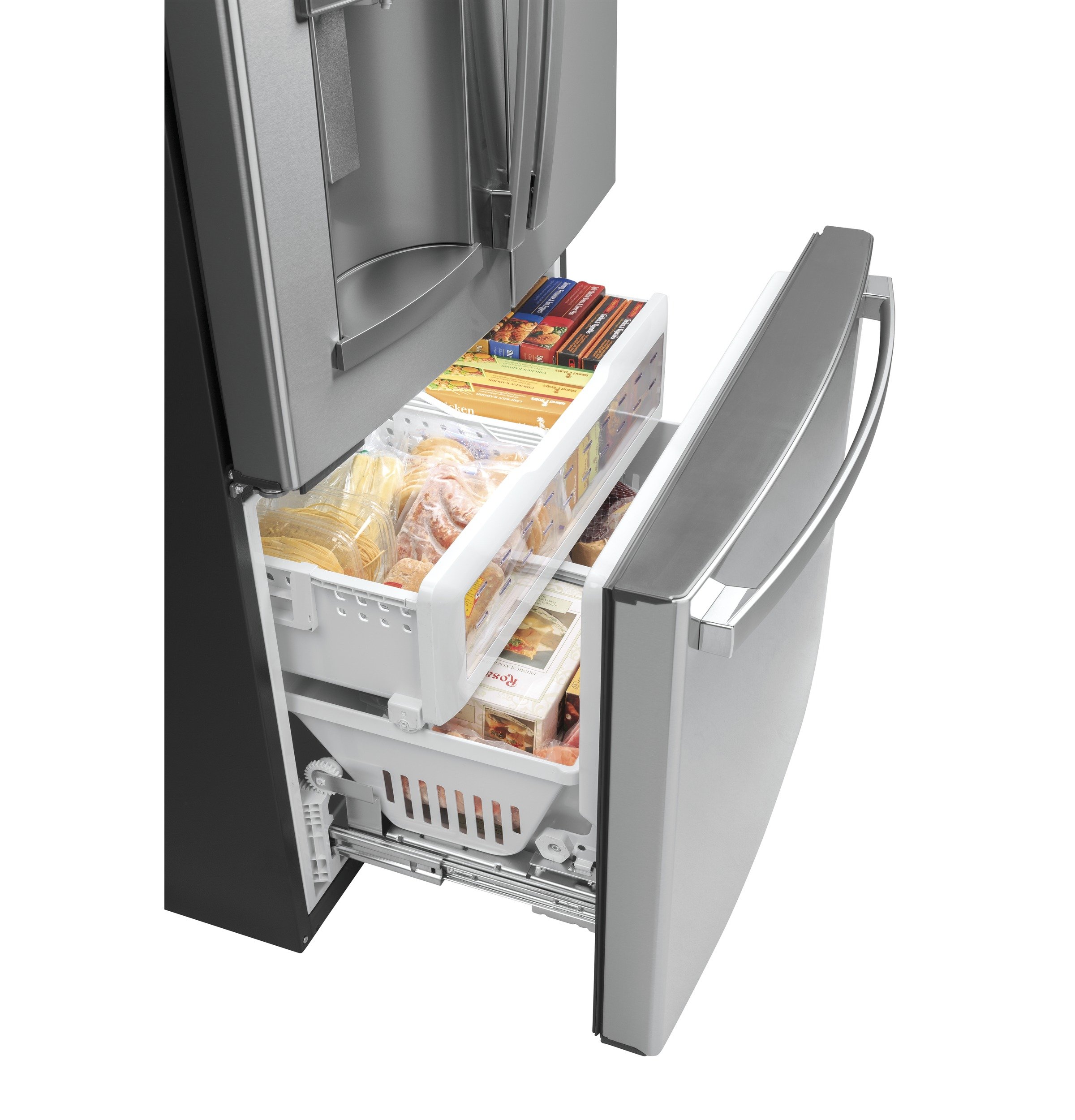 GYE22GYNFS GE 36 Inch French Door Smart Refrigerator - 22.08 cu. ft. Counter Depth, Fingerprint Resistant Stainless Steel-4