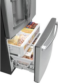 GYE22GYNFS GE 36 Inch French Door Smart Refrigerator - 22.08 cu. ft. Counter Depth, Fingerprint Resistant Stainless Steel-4