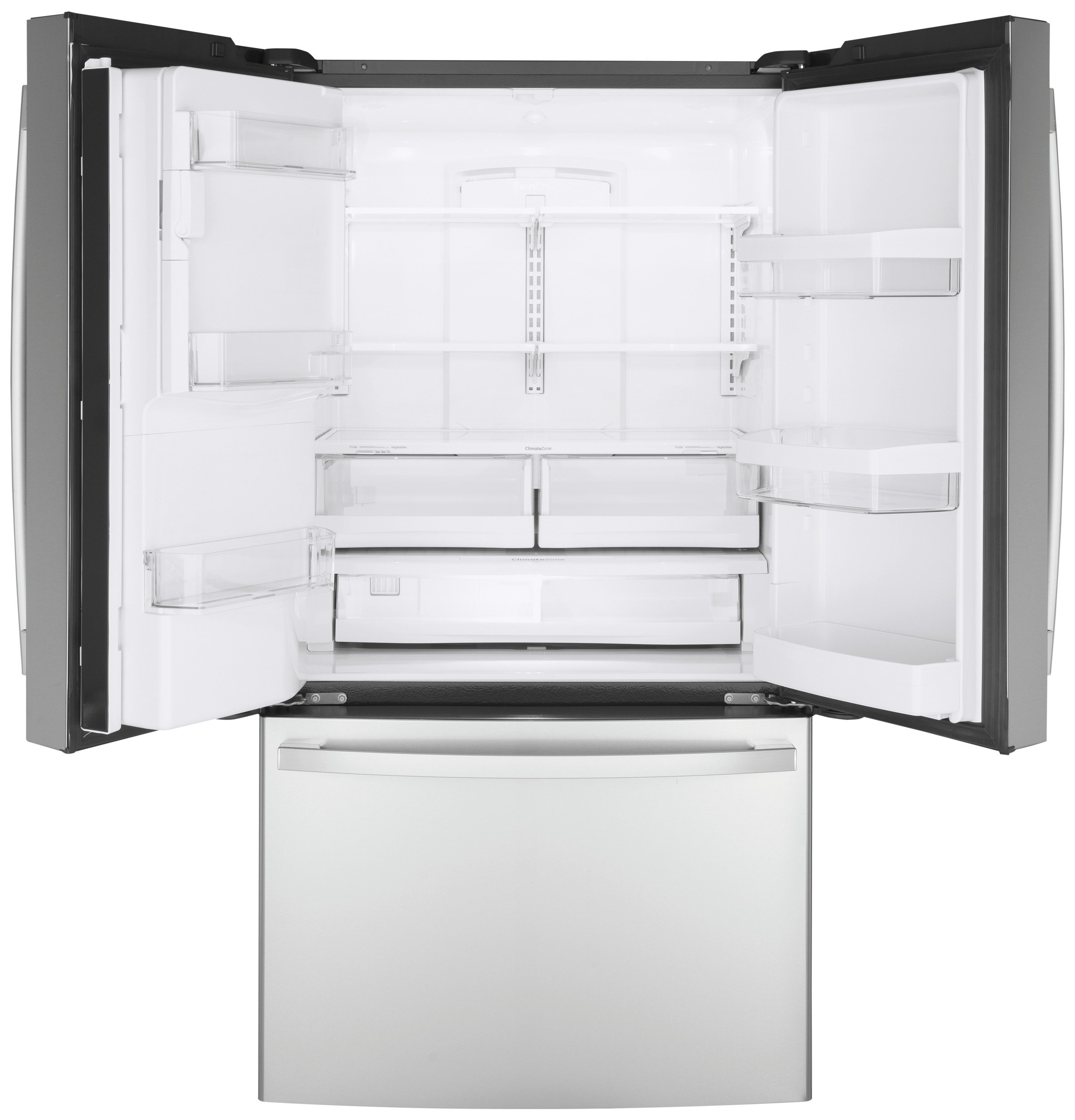 GYE22GYNFS GE 36 Inch French Door Smart Refrigerator - 22.08 cu. ft. Counter Depth, Fingerprint Resistant Stainless Steel-5