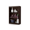 7259766 Chocolate 3-Shelf Bookcase - Axess