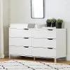 12679 Contemporary White 6-Drawer Changing Table - South Shore