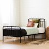 12772 Industrial Black Twin Metal Bed - Hankel