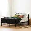 12773 Hankel Industrial Black Full Metal Bed - South Shore