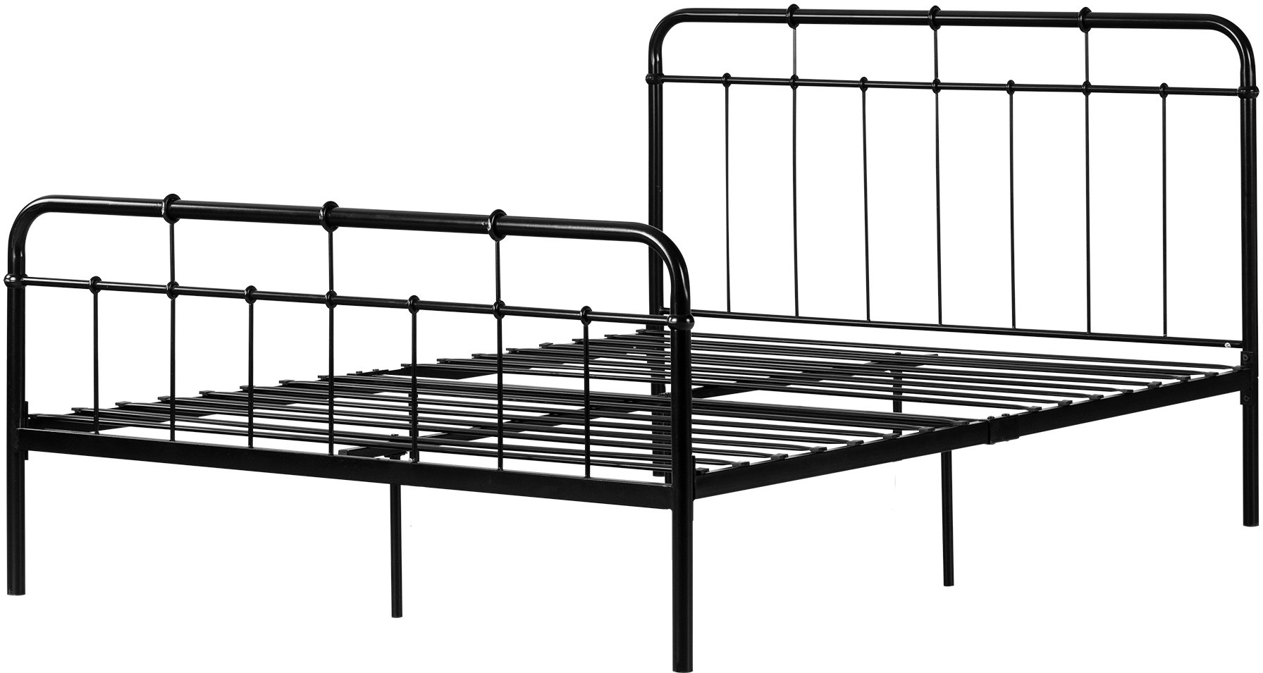 12773 Industrial Black Full Metal Bed - Hankel-5