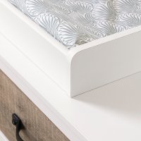 12502 Weathered Oak and White Changing Table - Hankel-2
