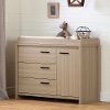 12510 Soft Elm Changing Table with Integrated Light - Lensky