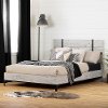 13007 Rustic Seaside Pine Queen Platform Bed - Valet