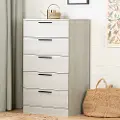 12986 Winter Oak White Chest of Drawers - South Shore
