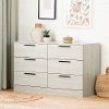 12987 Winter Oak White Oak 6-Drawer Dresser - Step One Essential