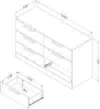 12987 Winter Oak White Oak 6-Drawer Dresser - Step One Essential-6