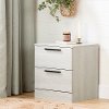 12988 Winter Oak 2 Drawer Nightstand - Step One Essential