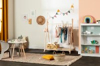 12877 Scandinavian Pine Clothes Rack for Kids - Sweedi-4