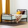 12897 Industrial Black Twin Metal Platform Bed - Versa