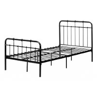12897 Industrial Black Twin Metal Platform Bed - Versa-5